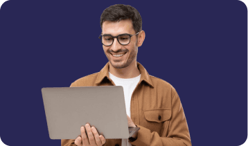 Clarity user reviewing their dashboard on a laptop